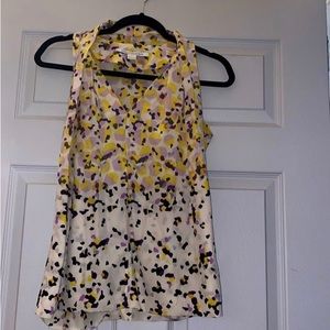 diane von furstenberg geometric blouse original price $175